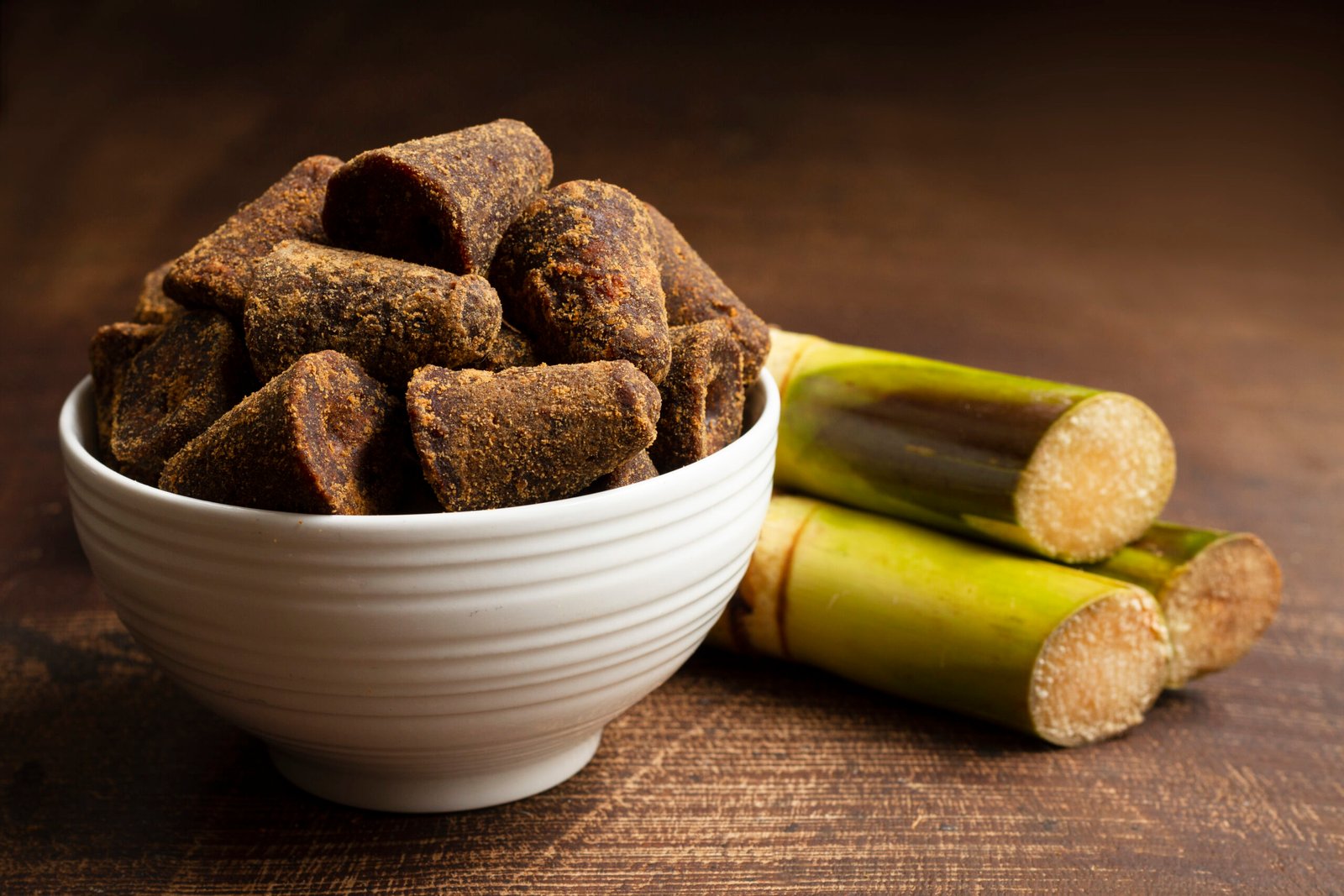 healthy jaggery still life arrangement